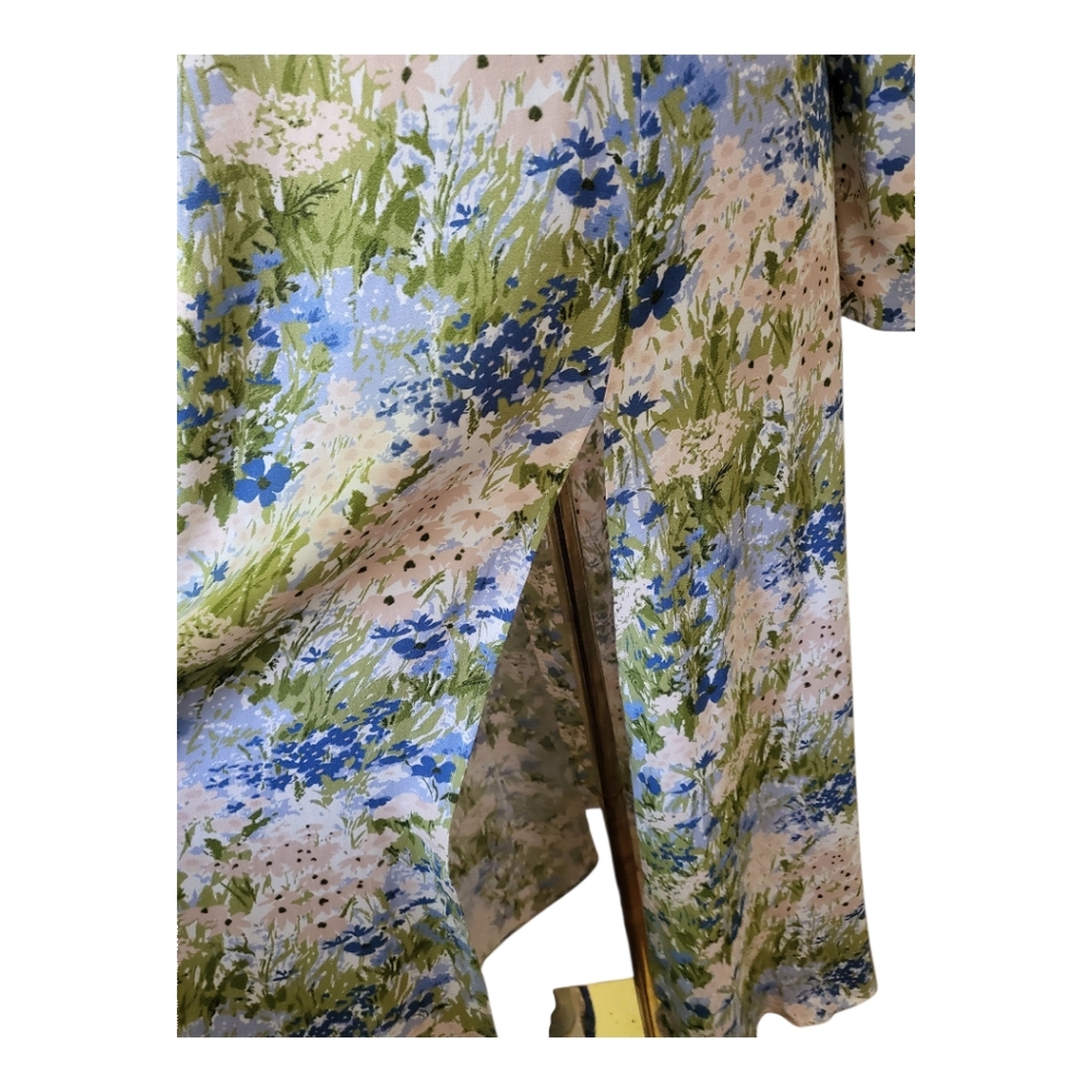 Reformation Sigmund Squareneck Midi-Dress Womens Size 6 New - Picture 6 of 9